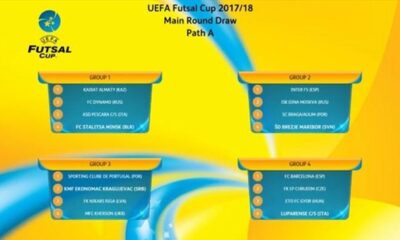 uefa futsal cup sorteggio