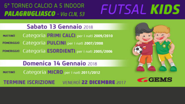 Bentornato Futsal Kids, il torneo del futuro