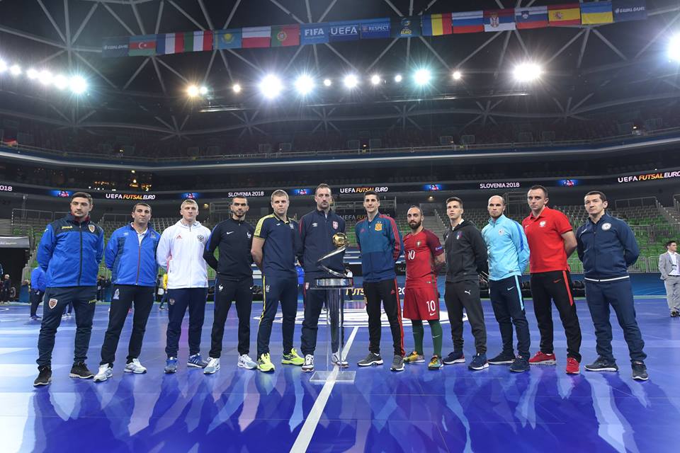 Futsal Euro 2018 capitani