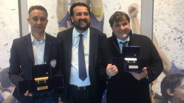 Panchina d’oro 2016/17 di calcio a cinque a Marin e D’Orto