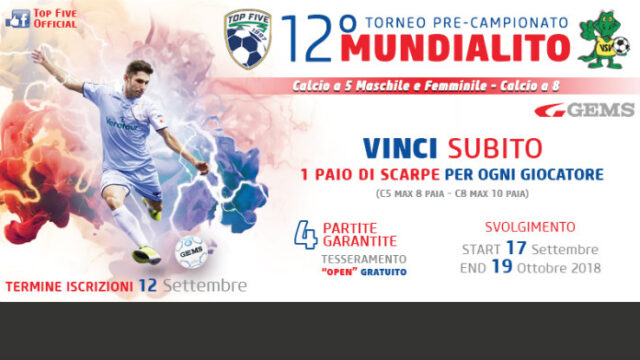 Finalmente si torna in campo, scocca l’ora del Mundialito