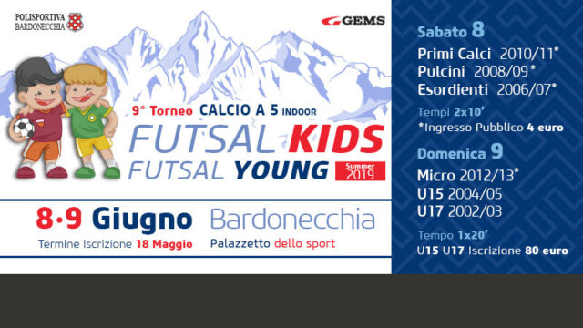 Futsal Kids Summer 2019, appuntamento 8 e 9 giugno