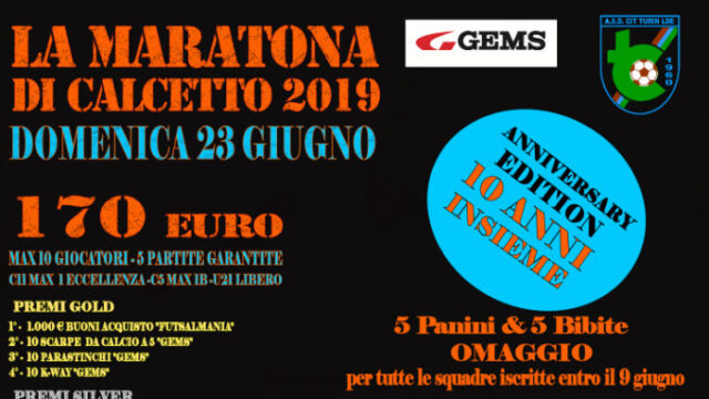 La Maratona di Calcetto, appuntamento il 23 giugno