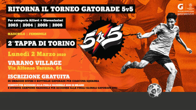 Torneo Gatorade 5v5, ecco la seconda tappa torinese