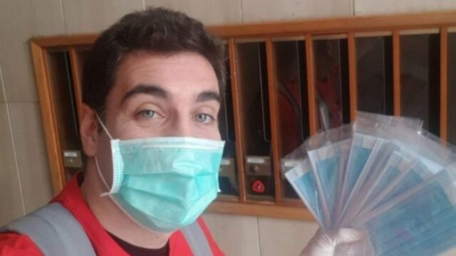 Leleco cuore mantovano: consegna le mascherine in città