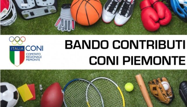 Il bando CONI Piemonte in aiuto alle società