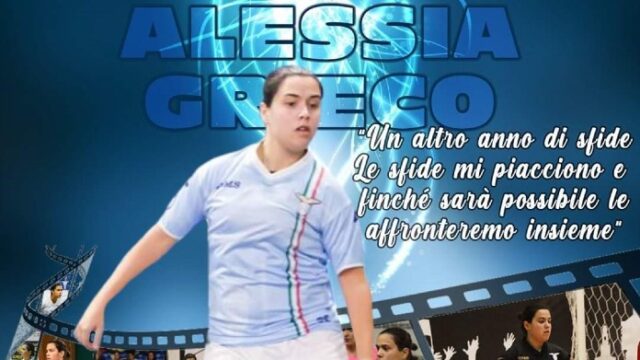 La Lazio c5 parla Grieco: “Le sfide mi piace affrontarle con questa maglia”