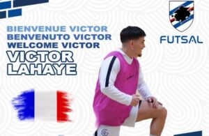Sampdoria Futsal allez allez avec Lahaye: “Un onore giocare con questa maglia”