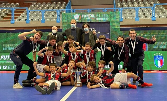 Under 13 Futsal Elite, il Bologna è Campione d’Italia