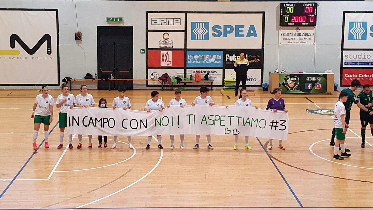 Striscione per Monica Di Savino, L84 Women