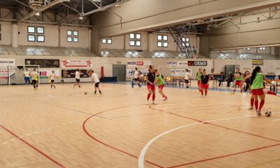 Fase di riscaldamento in Top Five-CUS Cagliari