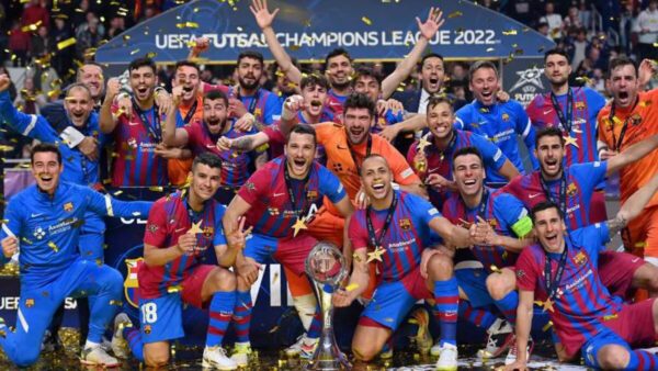 Il Barcellona festeggia
