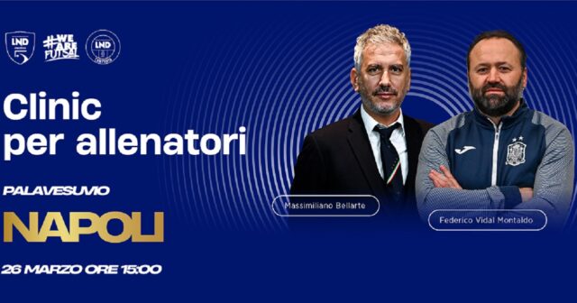 Una Futsal immersion con i Ct Bellarte e Vidal: ultimi posti disponibili per il Clinic