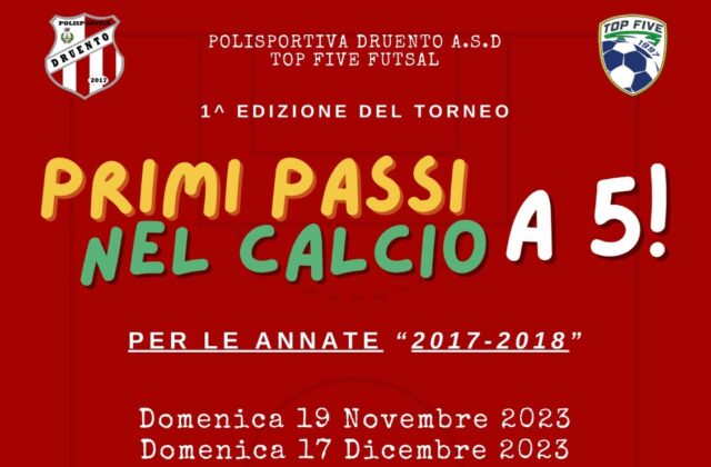 “Primi passi nel Calcio a 5”, domenica il gran finale al Pala Tenda