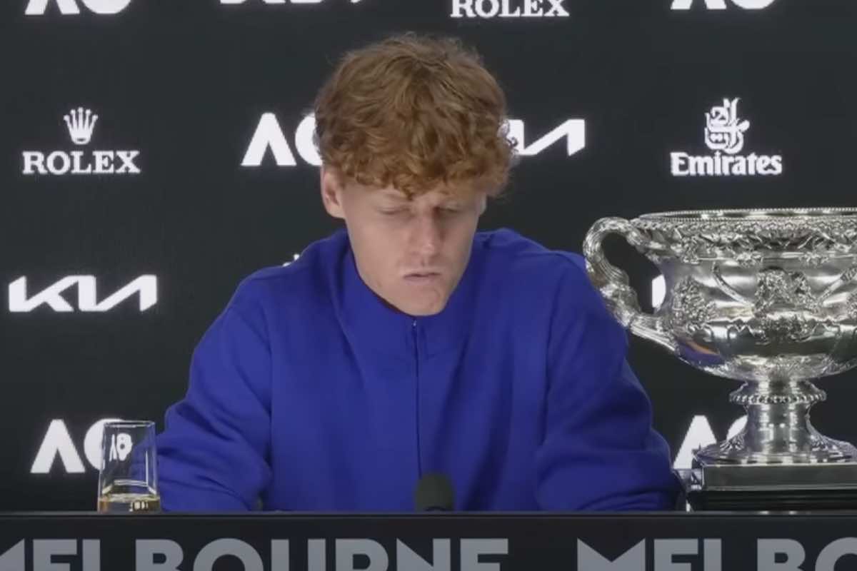 Jannik Sinner in conferenza