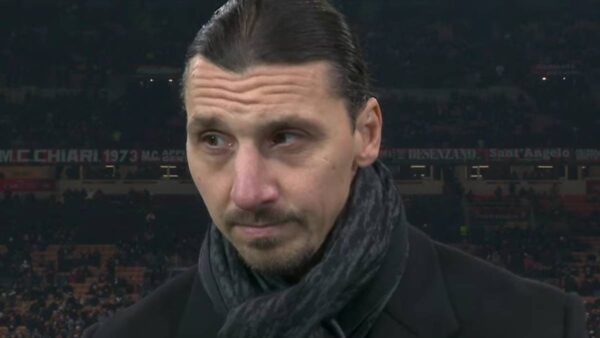 Zlatan Ibrahimovic intervistato prima di una gara