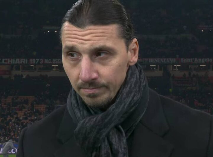Zlatan Ibrahimovic intervistato prima di una gara