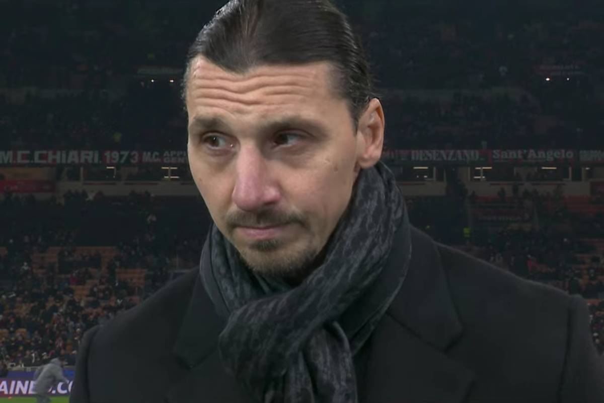 Zlatan Ibrahimovic intervistato prima di una gara