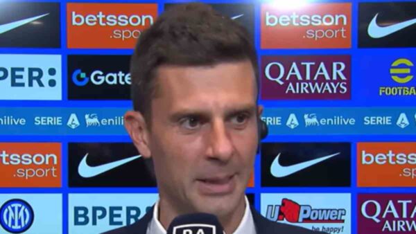 Thiago Motta intervistato dopo Inter-Juve