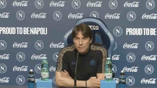 Conte in conferenza prima di Monza-Napoli