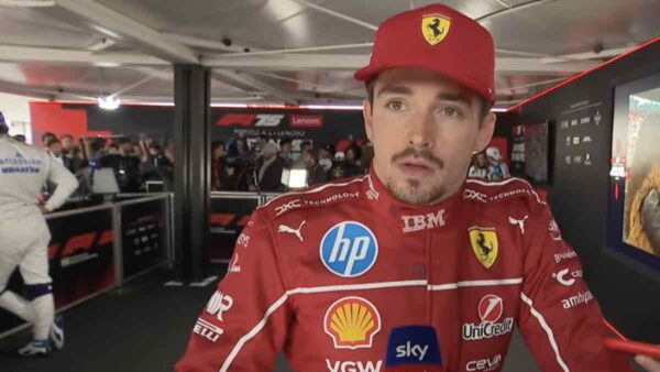 Leclerc a Sky dopo il Gp del Giappone