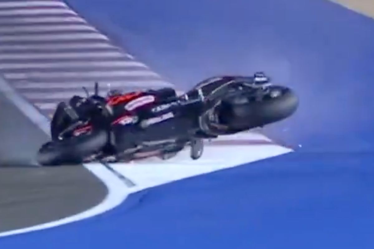 Jorge Martin in caduta