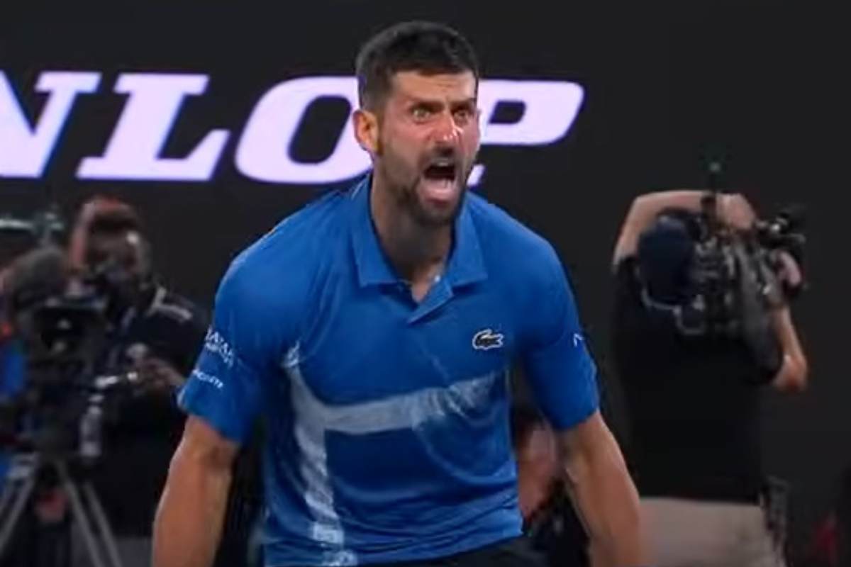 Djokovic urla