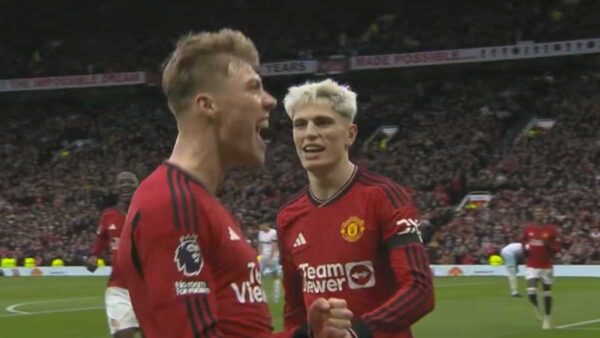 Rasmus Hojlund e Alejandro Garnacho, attaccanti del Manchester United