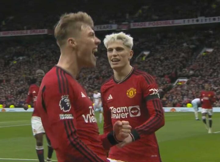 Rasmus Hojlund e Alejandro Garnacho, attaccanti del Manchester United