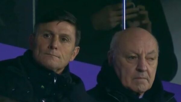 Javier Zanetti e Beppe Marotta, vice presidente e presidente dell'Inter