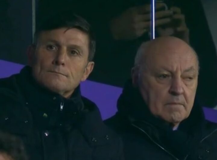 Javier Zanetti e Beppe Marotta, vice presidente e presidente dell'Inter