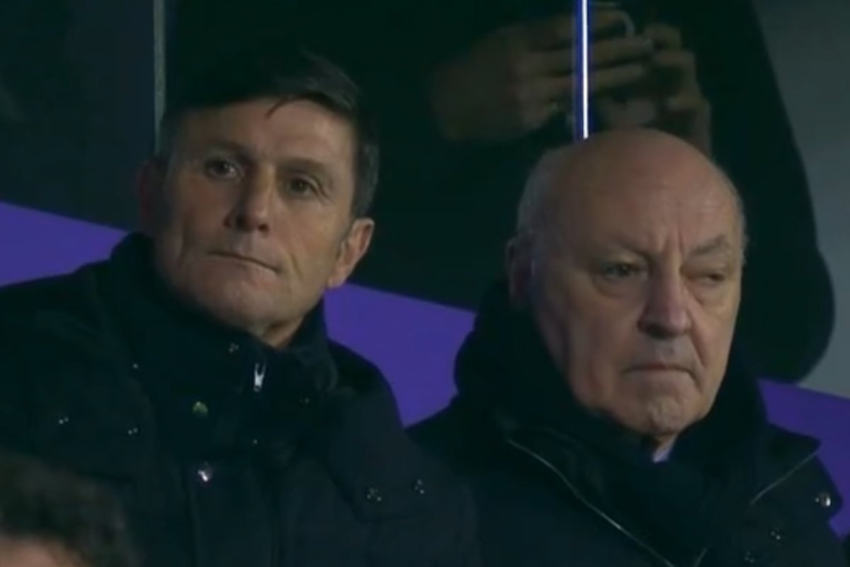Javier Zanetti e Beppe Marotta, vice presidente e presidente dell'Inter
