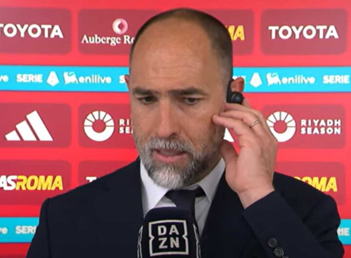 Tudor intervistato dopo Roma-Juve