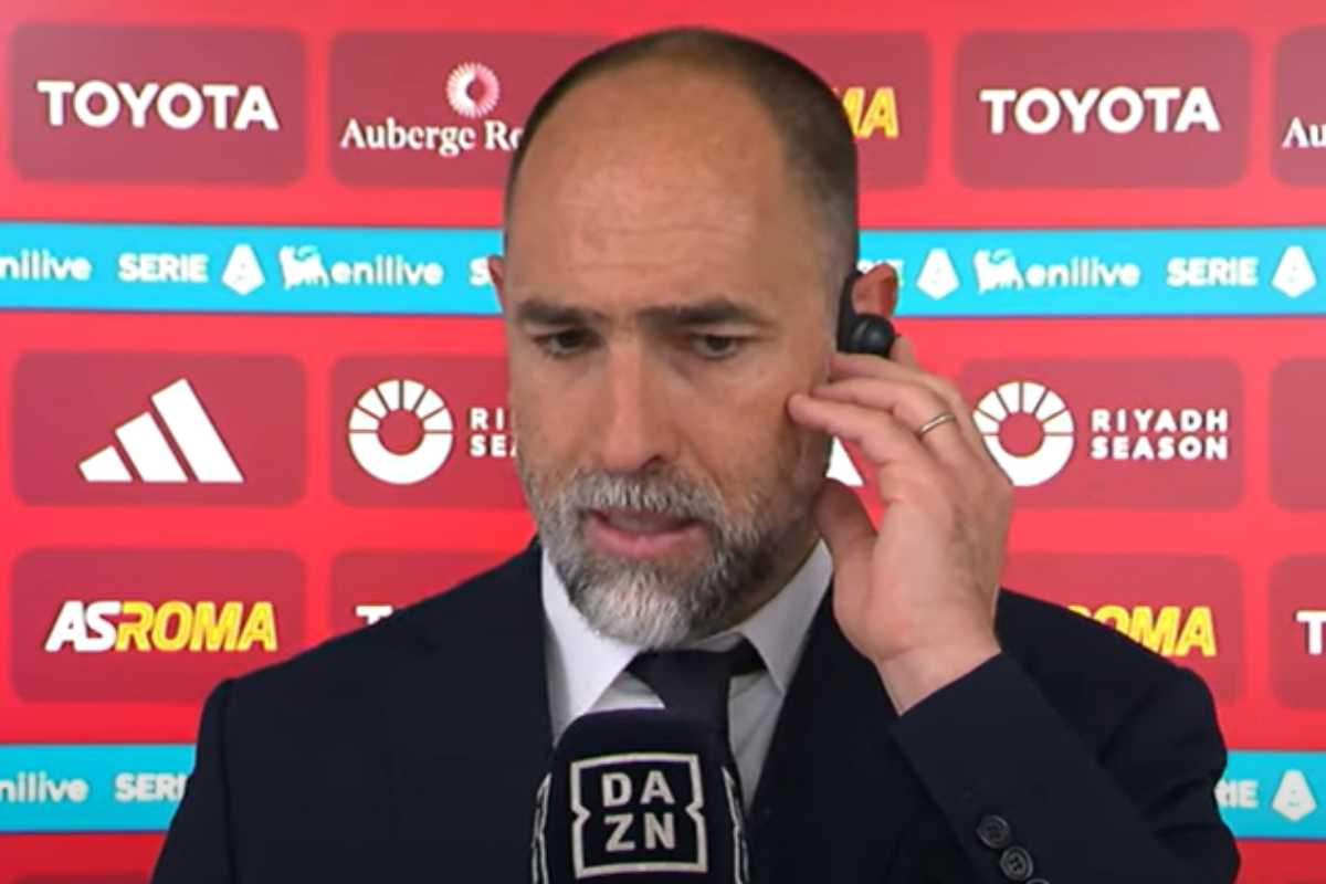 Tudor intervistato dopo Roma-Juve