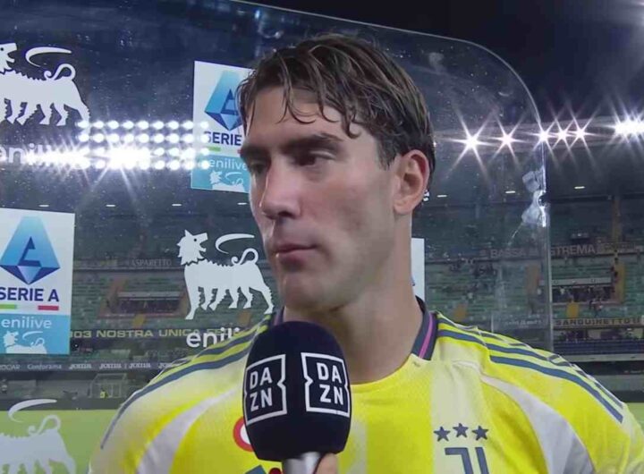 Vlahovic dopo una partita della Juve