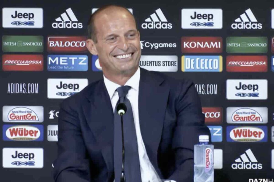 Allegri sorride in conferenza