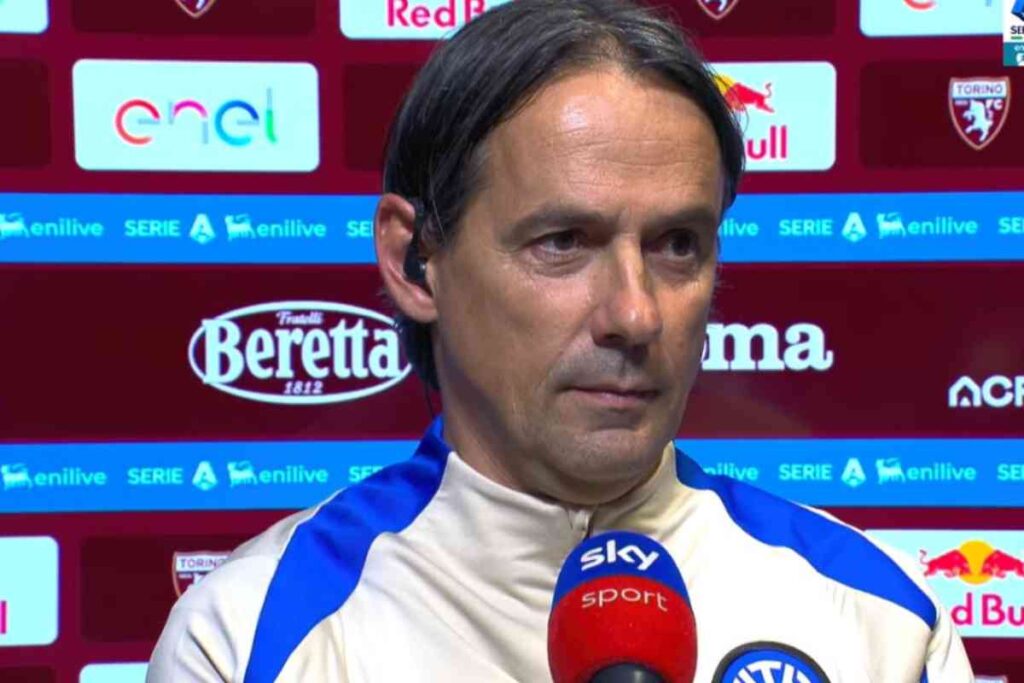 Simone Inzaghi ai microfoni di Sky