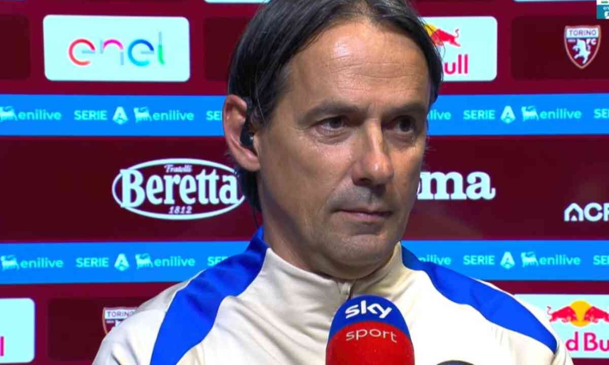 Simone Inzaghi ai microfoni di Sky