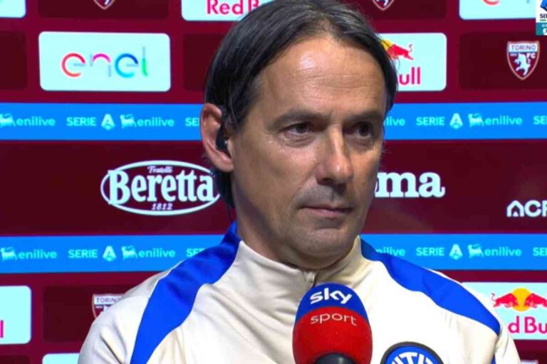 Simone Inzaghi ai microfoni di Sky
