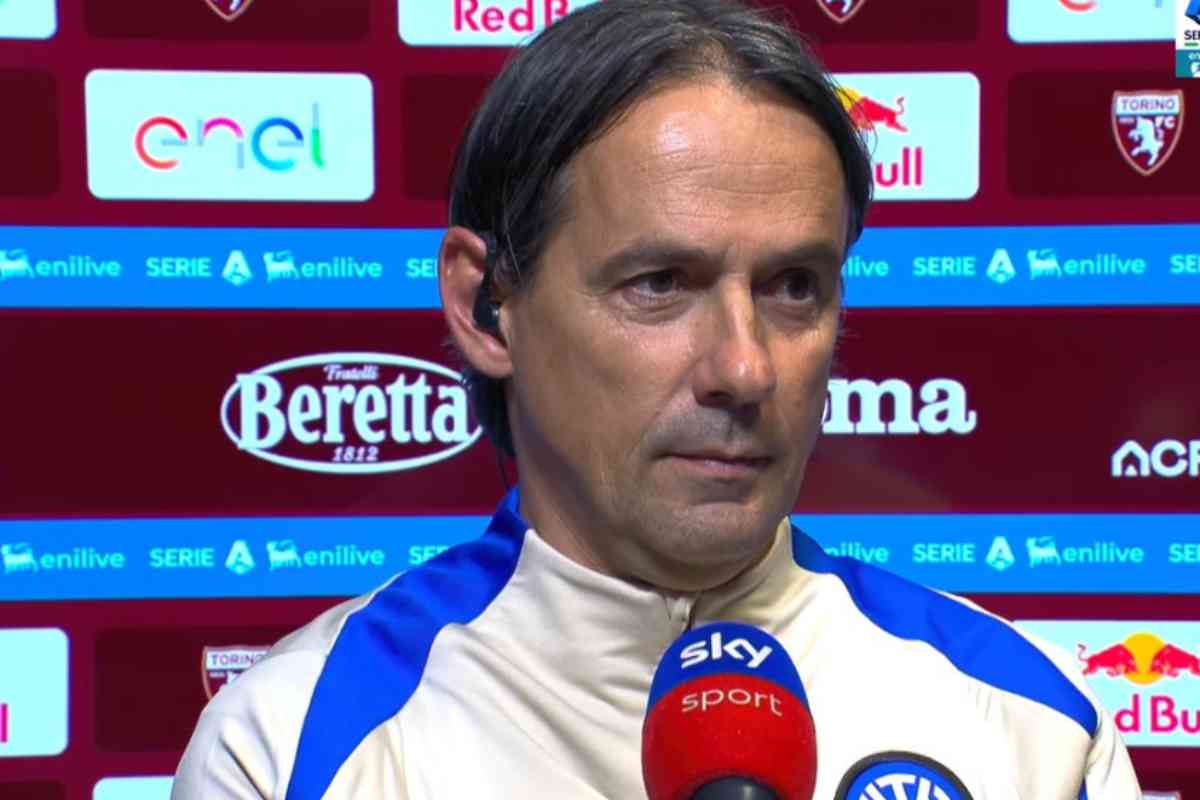 Simone Inzaghi ai microfoni di Sky