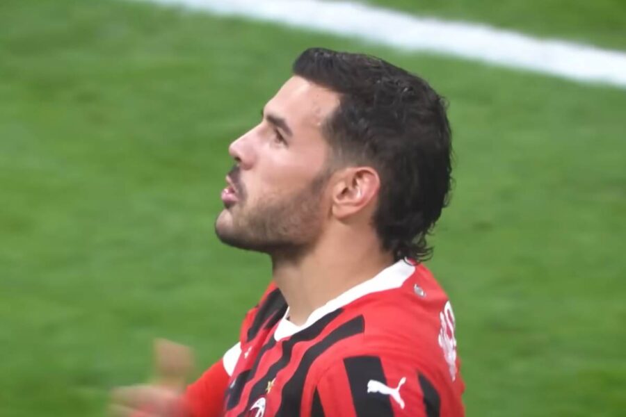 L'esultanza di Theo Hernandez