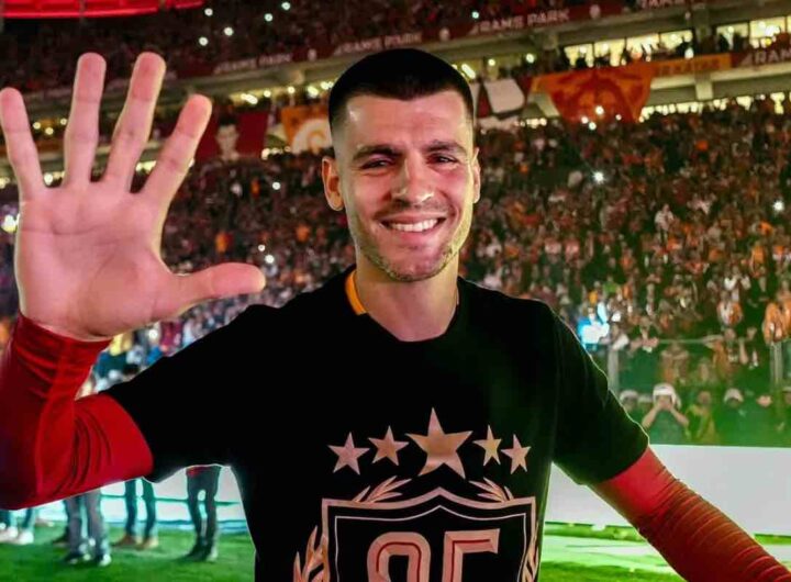 Morata festeggia il titolo con il Galatasaray