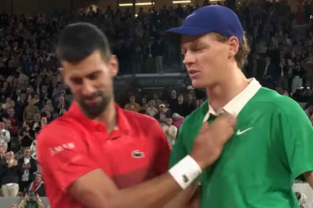 Jannik Sinner e Novak Djokovic