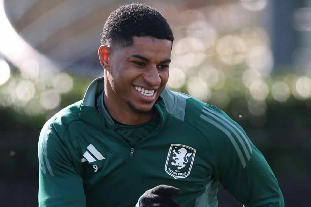 Rashford in allenamento