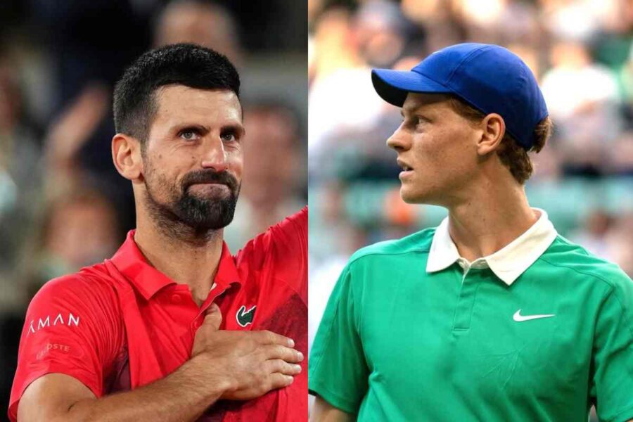 Novak Djokovic e Jannik Sinner