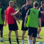 Allegri dirige l'allenamento