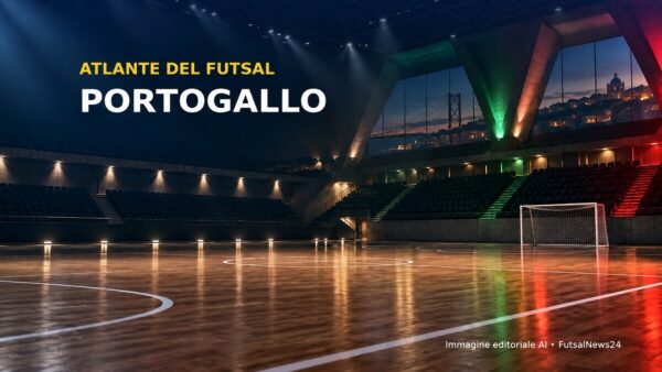 Palazzetto di futsal ispirato al Portogallo per l’Atlante del futsal