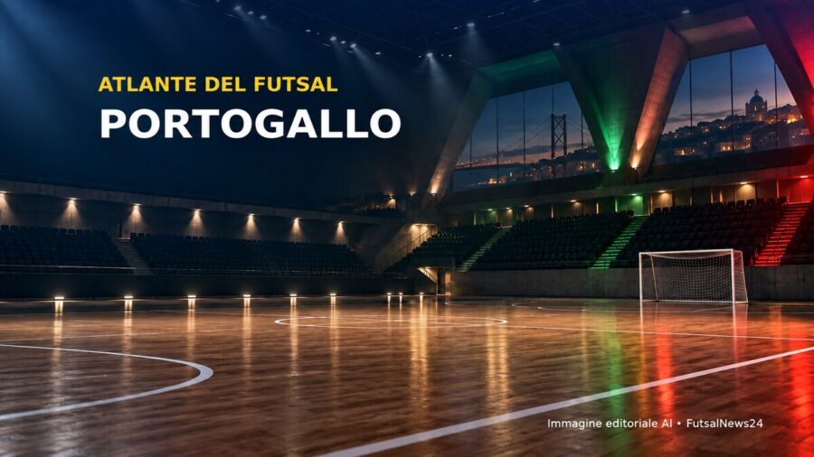 Palazzetto di futsal ispirato al Portogallo per l’Atlante del futsal