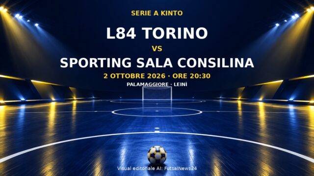 Grafica di L84–Sporting Sala Consilina con data, orario e sede della partita