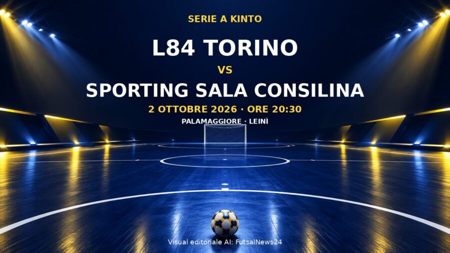 Grafica di L84–Sporting Sala Consilina con data, orario e sede della partita